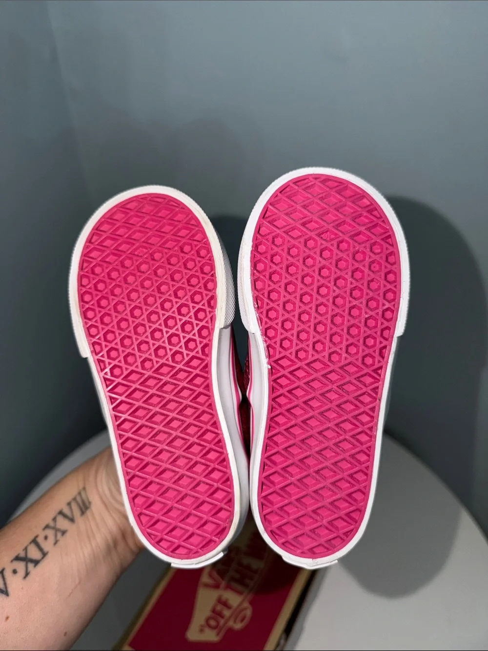 Vans Kids rosy Glitter Lace-Up Sneakers - Fuchsia Pink 6.5t